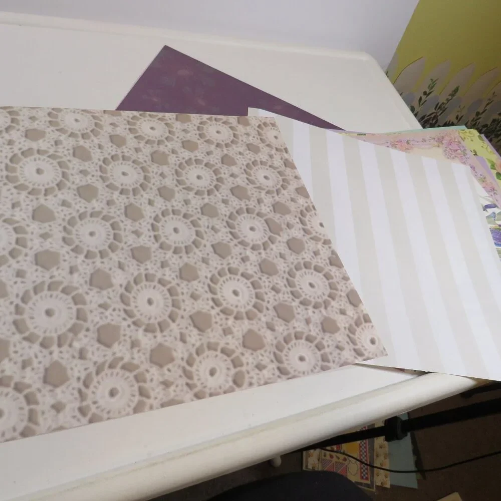 Scrapbook purples vintage